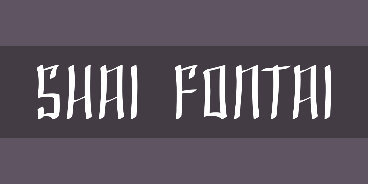Beispiel einer Shai Fontai-Schriftart
